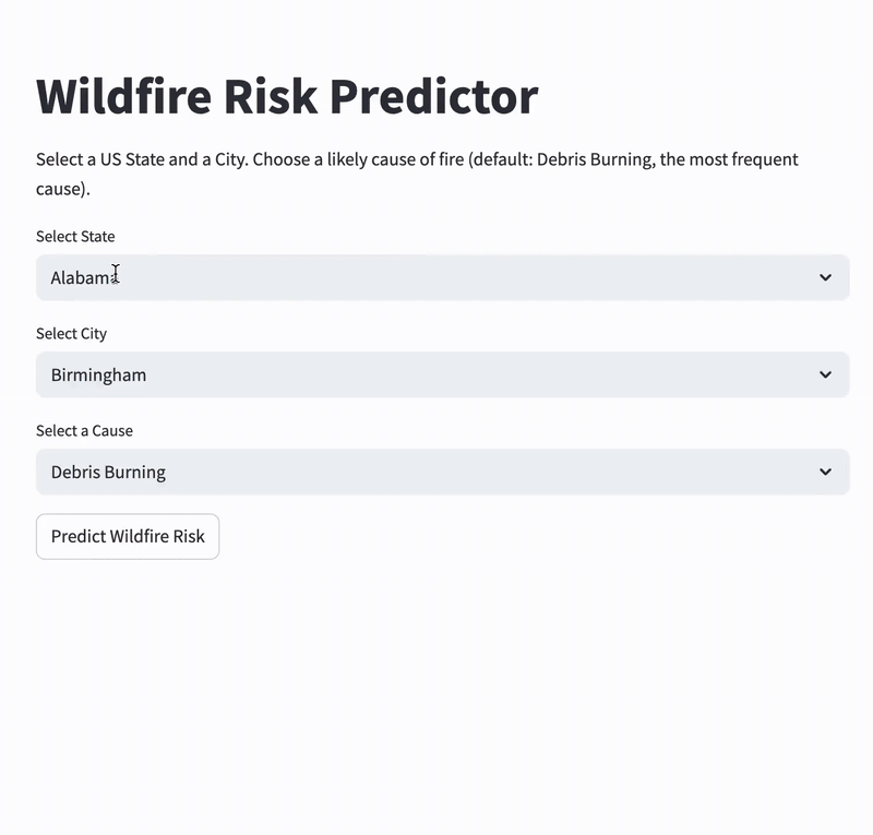 Wildfire Risk Prediction System